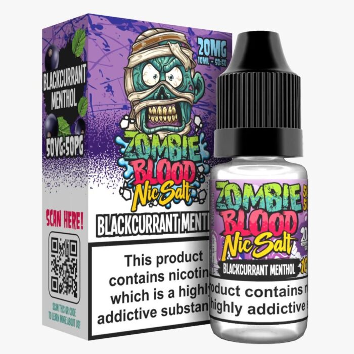 Blackcurrent Menthol Zombie Blood Nic Salt 10ml