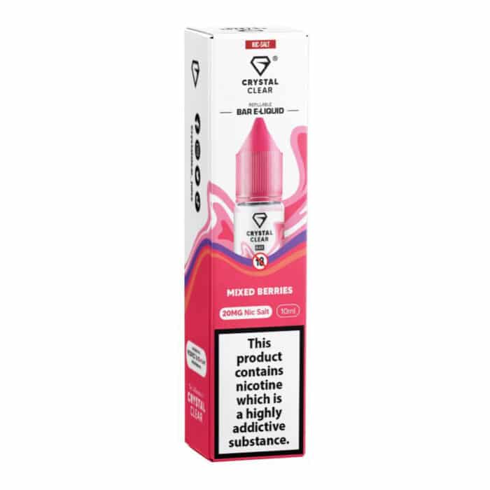 Mixed Berries Crystal Clear Nic Salts 10ml