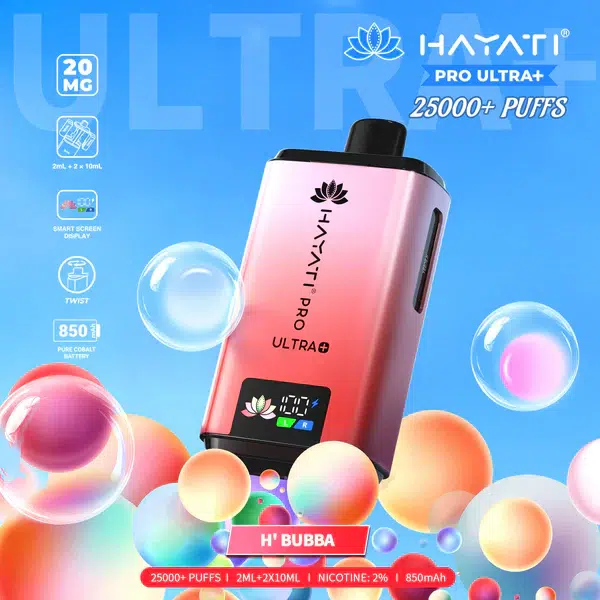 Hayati pro ultra plus 25k pre-filled pod kit 20mg